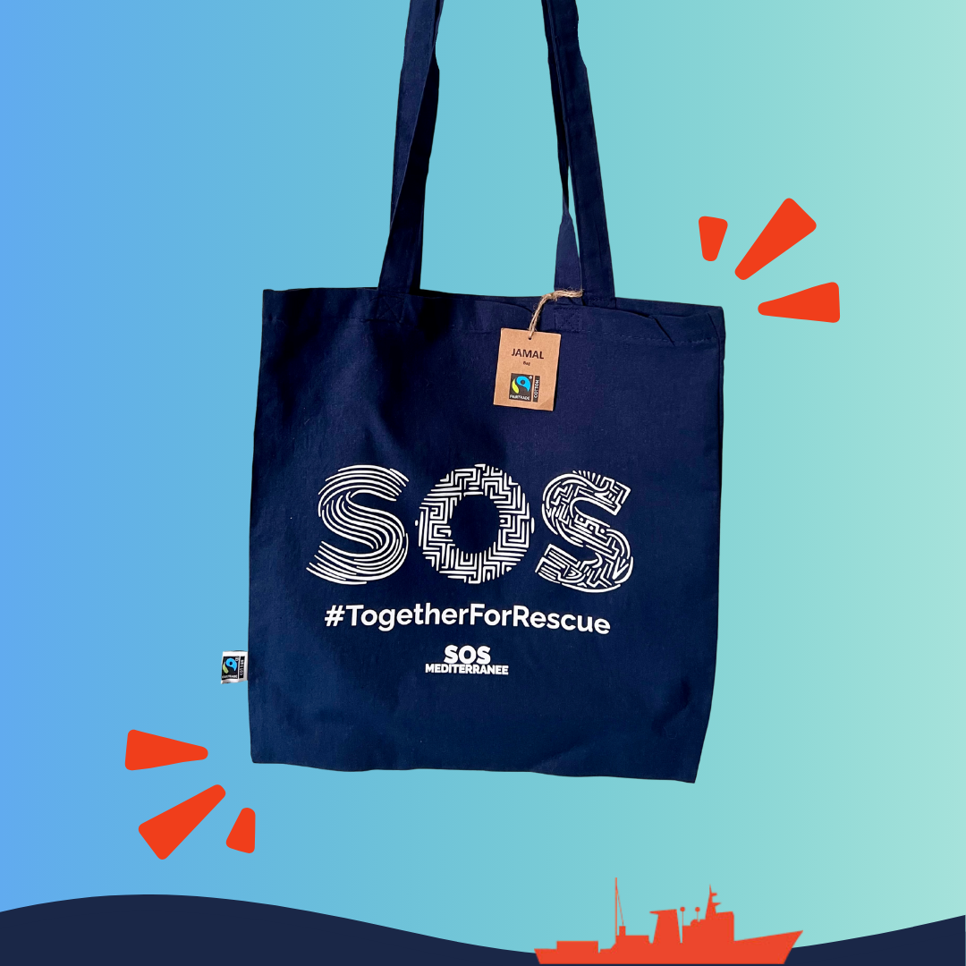 Shopper #TogetherForRescue in cotone, SOS MEDITERRANEE