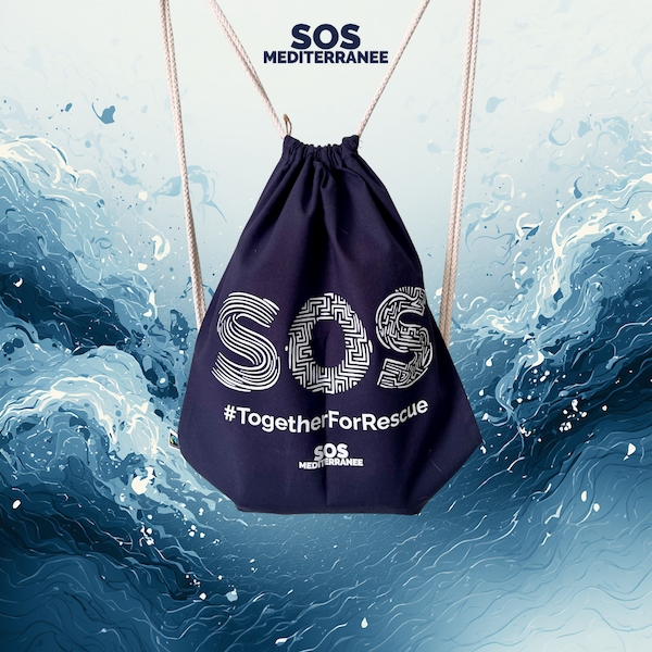 Sacca #TogetherForRescue in cotone, SOS MEDITERRANEE