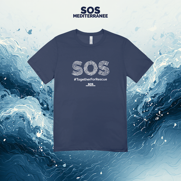 T-shirt SOS #TogetherForRescue, SOS MEDITERRANEE